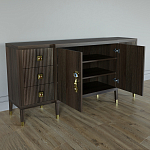 Большой Комод-буфет Elsa Dreams Walnut с ящиками варинант исполнения - 5 | Loft Concept в Казани