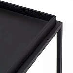 Тумба чёрная на колёсах Cabinet on Wheels варинант исполнения - 4 | Loft Concept в Казани