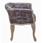 Кресло низкое в стиле прованс Louis French Armchair brown варинант исполнения - 2 | Loft Concept в Казани