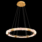 Люстра в форме кольца с золотым декором Warm Heavenly Light варинант исполнения - 5 | Loft Concept в Казани