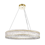 Люстра подвесная круглая из прозрачного хрусталя с золотым корпусом Selfsufficient варинант исполнения - 7 | Loft Concept в Казани