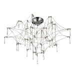 Потолочный светильник с тонким металлическим каркасом цвета хром Quasar варинант исполнения - 2 | Loft Concept в Казани