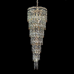 Люстра многоярусная каскадная с хрустальными подвесками Roul Crystal Light варинант исполнения - 4 | Loft Concept в Казани