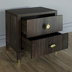 Тумба прикроватная с двумя ящиками Elsa Dreams Walnut варинант исполнения - 2 | Loft Concept в Казани