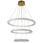 Многоярусная кольцевая люстра с хрустальным декором Gilbertine Crystals Ring Chandelier варинант исполнения - 2 | Loft Concept в Казани