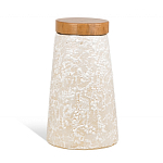 Керамический столик с деревянной столешницей "Пешка" варинант исполнения - 6 | Loft Concept в Казани