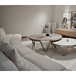 Стол журнальный круглый с узором Table Hypontic Pattern варинант исполнения - 7 | Loft Concept в Казани