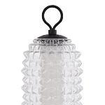 Настольная лампа с прозрачным факутрным стеклянным плафоном Sonora варинант исполнения - 3 | Loft Concept в Казани