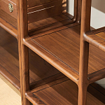 Стеллаж деревянный с полками для хранения Moon Walnut Furniture варинант исполнения - 3 | Loft Concept в Казани
