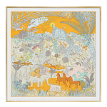 Картина Hermes Le Carnaval des Animaux Orange варинант исполнения - 1 | Loft Concept в Казани