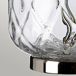 Настольная лампа с цилиндрическим абажуром и прозрачным стеклянным основанием Quintiesse варинант исполнения - 5 | Loft Concept в Казани