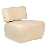 Кресло бежевое без подлокотников с обивкой из ткани букле Space of Freedom варинант исполнения - 1 | Loft Concept в Казани