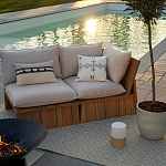 Уличное кресло из массива акации Trivett Wooden Chair варинант исполнения - 9 | Loft Concept в Казани