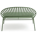 Зелёная скамья из стали Goodwin Metal Bench Green варинант исполнения - 3 | Loft Concept в Казани