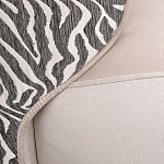 Кресло без подлокотников бежевое с принтом Macrocosm варинант исполнения - 2 | Loft Concept в Казани