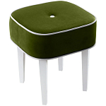 Квадратный мягкий пуф на белых ножках Winton Pouf Square варинант исполнения - 1 | Loft Concept в Казани