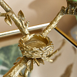 Подсвечник с двумя попугаями из фарфора на бронзовой ветке Eden Garden варинант исполнения - 4 | Loft Concept в Казани