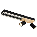 Потолочный светильник черный GAVIN WOOD варинант исполнения - 1 | Loft Concept в Казани