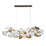 Люстра с белыми и золотистыми цветами G9 Dahlia Flowers Lamp варинант исполнения - 3 | Loft Concept в Казани