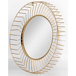 Зеркало круглое настенное в металлической оправе Modern Mirror Space варинант исполнения - 2 | Loft Concept в Казани