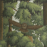 Обои ручная роспись Redwoods Colourway SC-281 on scenic paper варинант исполнения - 2 | Loft Concept в Казани