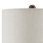 Настольная лампа из мрамора с тканевым абажуром Seductress варинант исполнения - 2 | Loft Concept в Казани