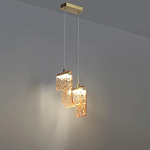 Подвесной светильник волнистой формы из фактурного стекла Wave варинант исполнения - 4 | Loft Concept в Казани