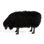 Банкетка Овечка черная Sheep Bench Black head down варинант исполнения - 1 | Loft Concept в Казани