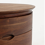 Прикроватный столик из дерева с 2-мя ящиками Moon Walnut Furniture варинант исполнения - 5 | Loft Concept в Казани