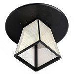 Обеденный стол с круглой чёрной столешницей и плетёным основанием Savanna Round Table варинант исполнения - 2 | Loft Concept в Казани