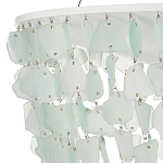 Люстра круглая с каскадом из декоративных элементов Sea Glass варинант исполнения - 2 | Loft Concept в Казани