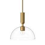 Подвесной светильник с прозрачным полусферическим стеклянным плафоном Alora Mood  варинант исполнения - 1 | Loft Concept в Казани