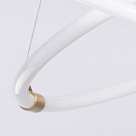 Люстра подвесная с двумя пересекающимися белыми светодиоидными кольцами Luke Lampco Tracer Lamp варинант исполнения - 7 | Loft Concept в Казани