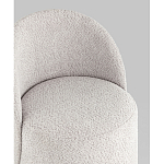 Пуф Loreen со спинкой вращающийся букле светло-серый варинант исполнения - 2 | Loft Concept в Казани