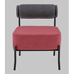 Кресло Ponpoun тёмно-серый бордо варинант исполнения - 4 | Loft Concept в Казани