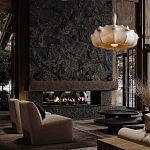 Подвесной светильник с белым фигурным абажуром и мягкими волнистыми краями Cloud Motion  варинант исполнения - 21 | Loft Concept в Казани