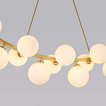 Люстра подвесная с белыми лампами в форме шара Felicitat варинант исполнения - 2 | Loft Concept в Казани