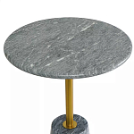 Кофейный столик круглый из мрамора серый Reliable Foundation варинант исполнения - 3 | Loft Concept в Казани