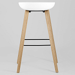 Барный стул на ножках из натурального дерева Boras White варинант исполнения - 4 | Loft Concept в Казани