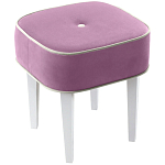 Квадратный мягкий пуф на белых ножках Winton Pouf Square варинант исполнения - 5 | Loft Concept в Казани