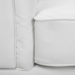 Кресло низкое с мягкой обивкой из велюра на 4-х ножках из массива березы Sophie Armchair white варинант исполнения - 6 | Loft Concept в Казани