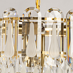 Люстра многоярусная с овальными прозрачными подвесками 36 см Harmonica варинант исполнения - 6 | Loft Concept в Казани