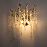 Бра золотого цвета с ветвями и хрустальными подвесками FAIRYTREE Light варинант исполнения - 2 | Loft Concept в Казани