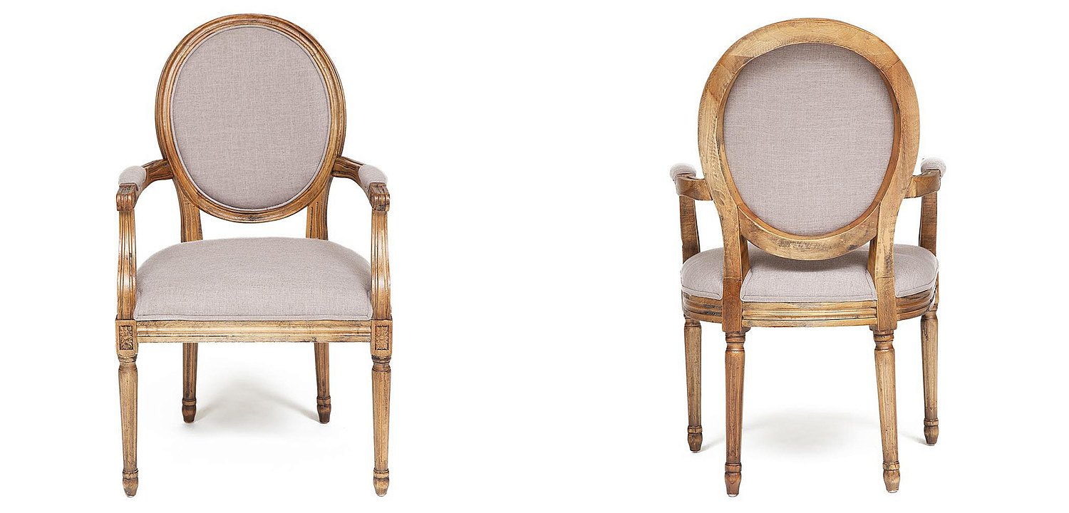 Стул French armchair Provence gray Стул French armchair Provence gray - Loft-Concept в Казани