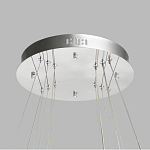 Люстра с тремя кольцами цвета хром и прозрачными хрустальными шарами по периметру Sacramento Transparent Balls Chandelier варинант исполнения - 11 | Loft Concept в Казани