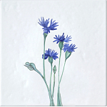 Плитка с узором Васильки варинант исполнения - 2 | Loft Concept в Казани