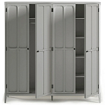 Шкаф серый Silva Grey Cabinet варинант исполнения - 9 | Loft Concept в Казани