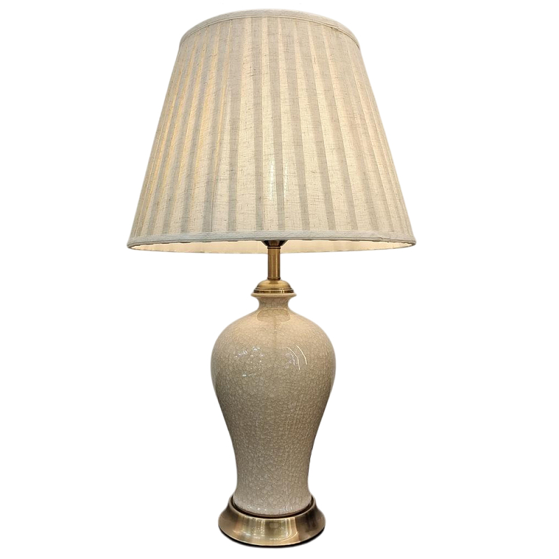 Настольная лампа керамическая с бежевым абажуром Light Beige Mood Бронза Бежевый Настольная лампа керамическая с бежевым абажуром Light Beige Mood Бронза Бежевый в Казани | Loft Concept