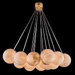 Люстра подвесная круглая с сферическими плафонами из натурального камня Glowing Spheres варинант исполнения - 13 | Loft Concept в Казани