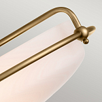 Потолочный светильник со стеклянным плафоном на изогнутых кронштейнах Quoizel  варинант исполнения - 14 | Loft Concept в Казани